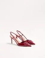 Valentino VLogo Signature Patent Leather Slingback Pump 80Mm - Image 6